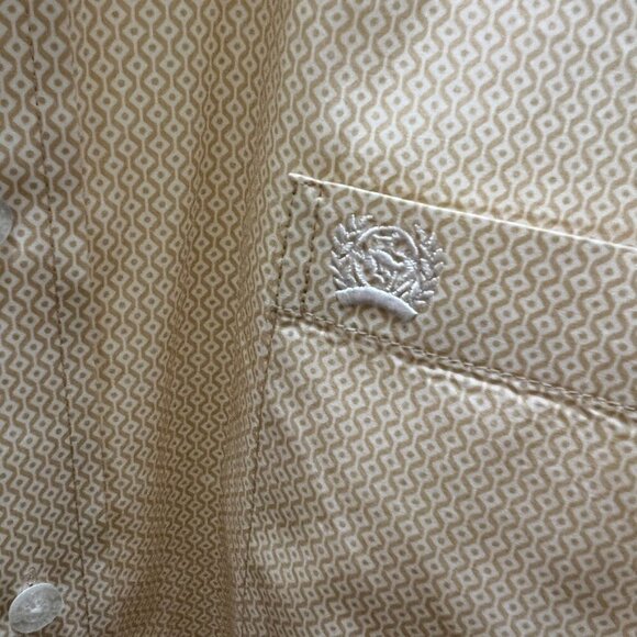 Cinch Men's Western Shirt Tan Beige Geo Print Cowboy Button Down Long Sleeve XXL - Picture 2 of 8